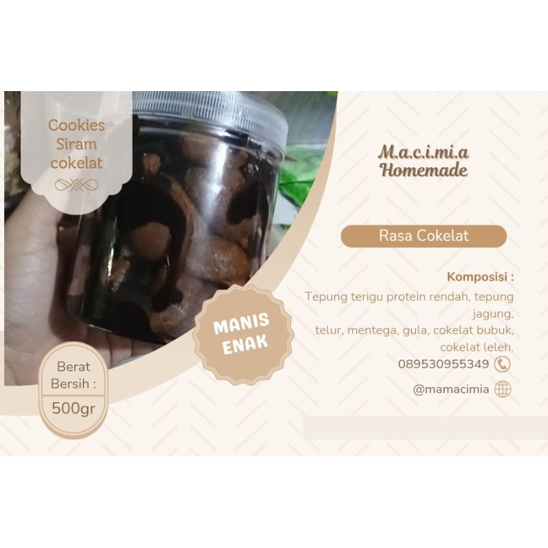 

Cookies siram coklat chesnew 500gr