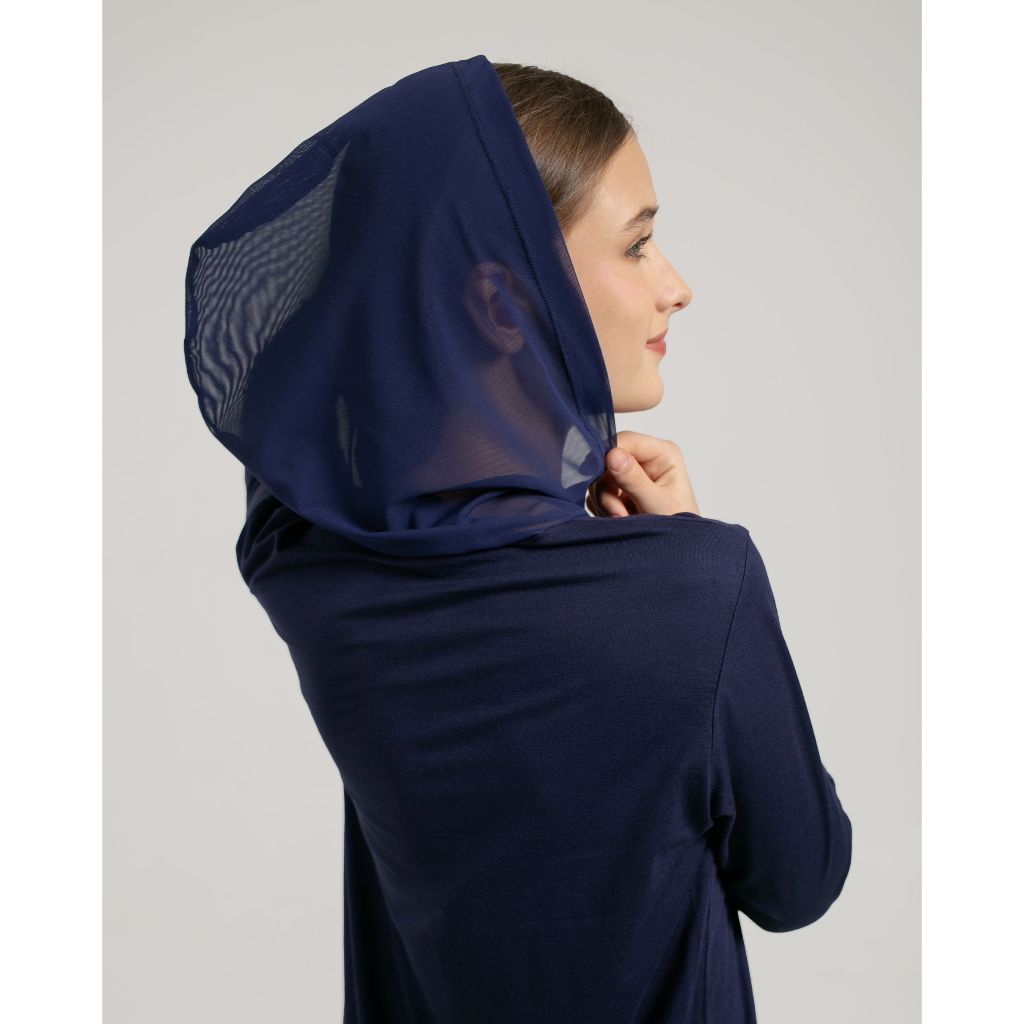 Mula Women Slim Fit Tulle Hoodie