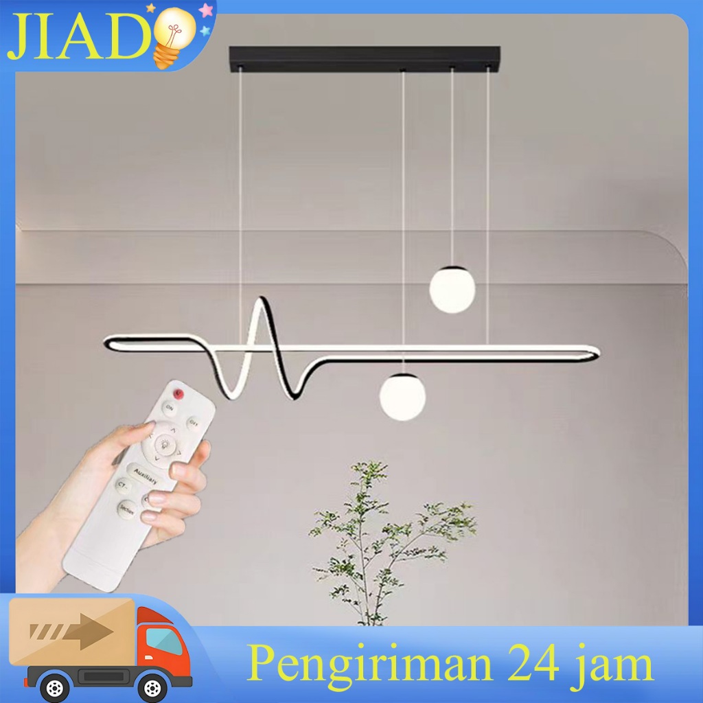 Lampu Gantung Minimalis Nordic Lampu Gantung LED Ruang Makan 3 Warna Lampu Gantung Ruang Tamu