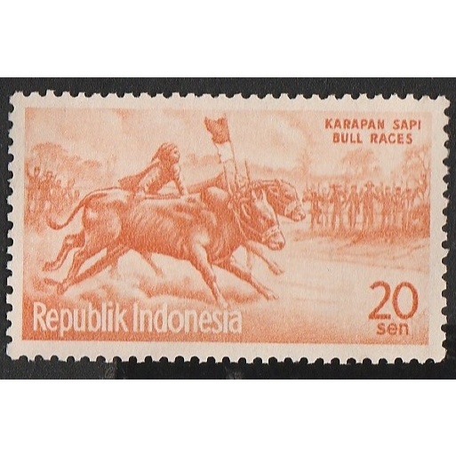 

A 11932 SATU BUAH PRANGKO NOMINAL 20 SEN TEMA KARAPAN SAPI DENGAN KONDISI BELUM ADA CAP