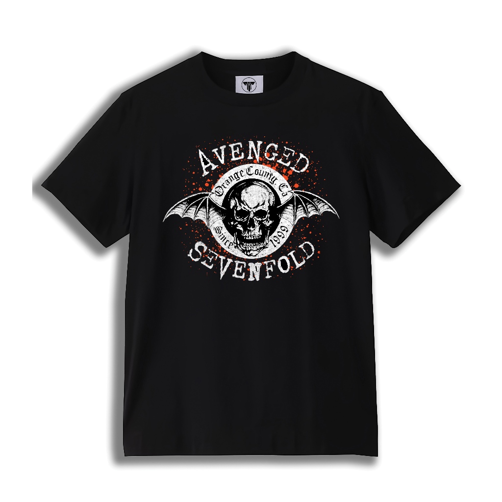 T-shirt Avenged Sevenfold Logo | Kaos Band Avenged Sevenfold Premium