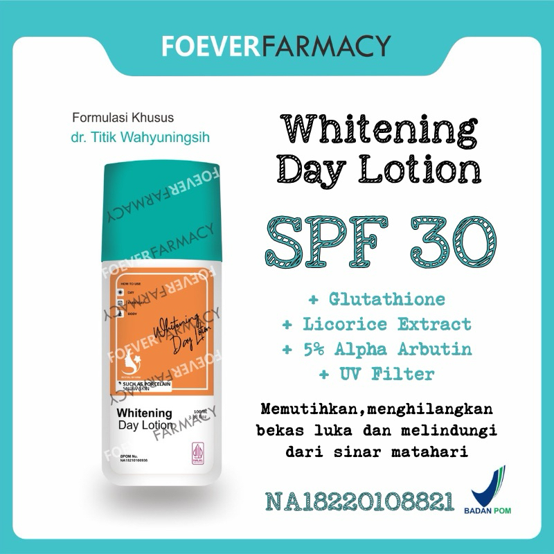 dr Titik Wahyuningsih LOTION SIANG EXTRA DOSIS PUTIH 1 TINGKAT SEKALI PAKAI | WHITENING DAY LOTION F