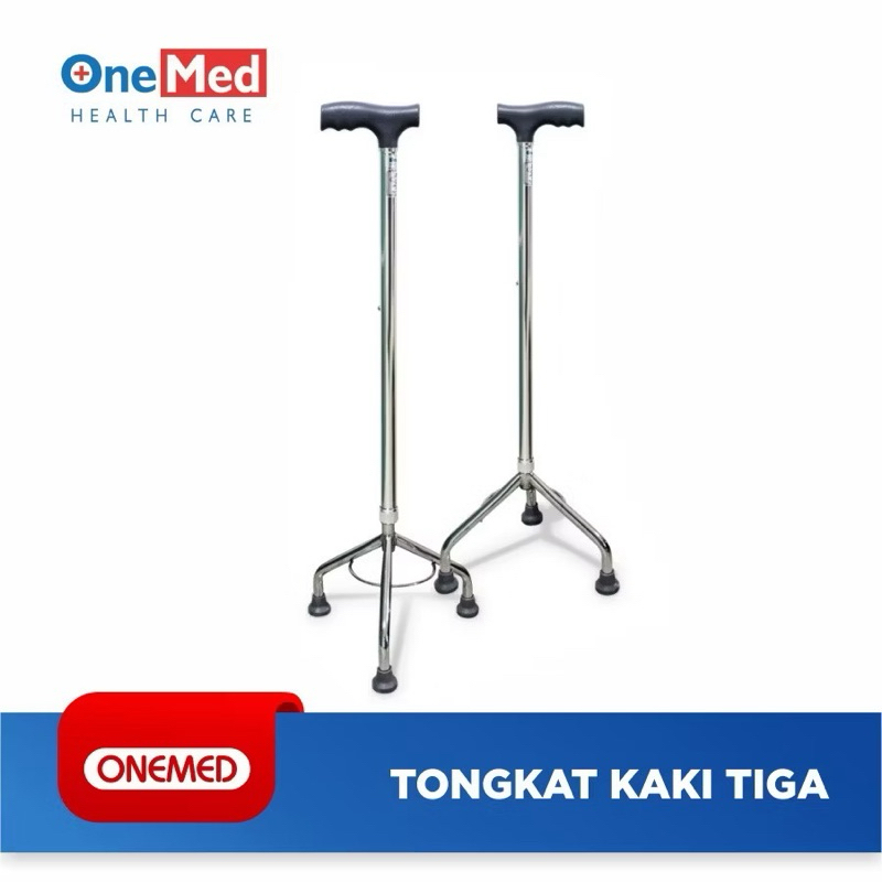 TONGKAT KAKI 3 ONEMED / TONGKAT JALAN / ALAT BANTU JALAN