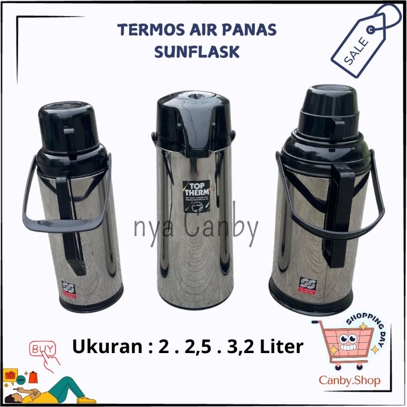 Sunflask - Termos Air Panas Stainlees 2 Liter / 2,5 Liter / Termos Air