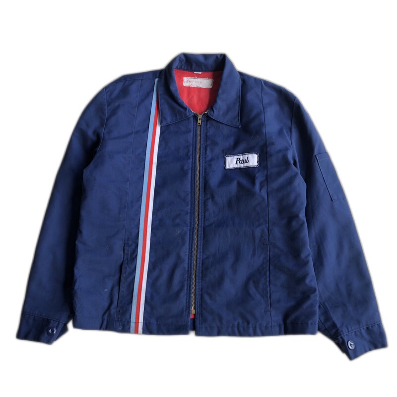 Work Jacket Red Kap Blue Navy Talon Zipper original.