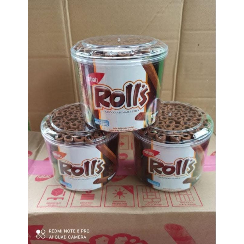 

Wafer Rolls Snack Repack Wadah Toples