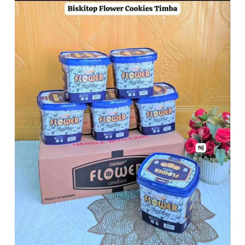 

BISKITOP Flower kemasan 360gr murah enak