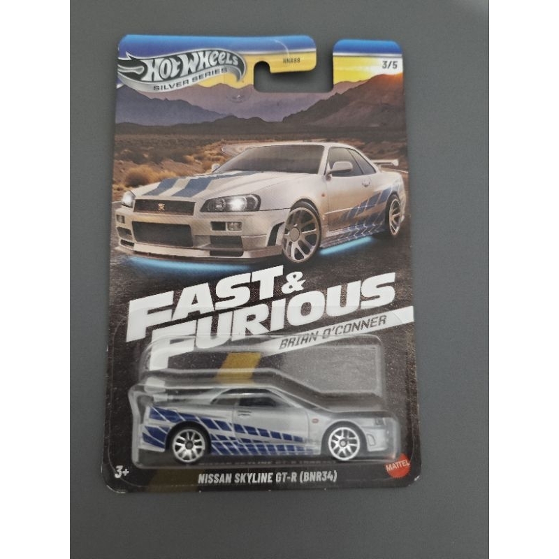 Hot Wheels Fast and Furious Nissan Skyline GT-R BNR34