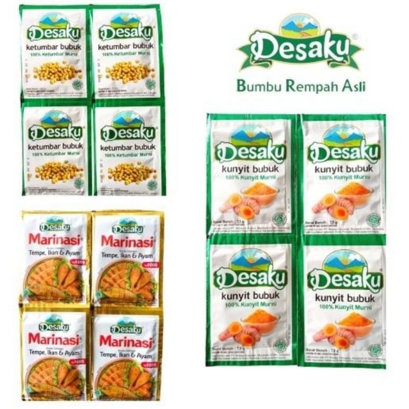 

BUMBU DESAKU KETUMBAR | KUNYIT | MARINASI | BAWANG PUTIH | CABE SACHET 1 RENCENG ISI 12 BUNGKUS