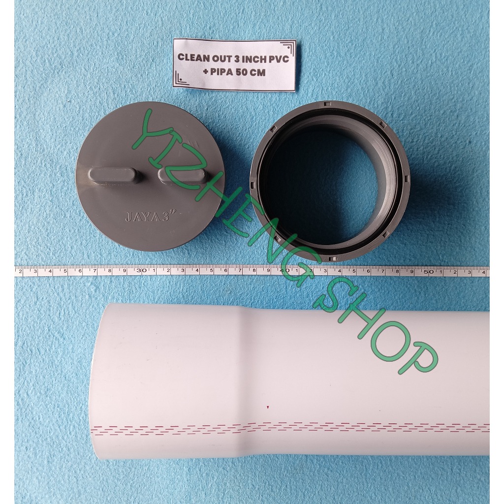CLEAN OUT 3 INCH PVC + PIPA 50CM