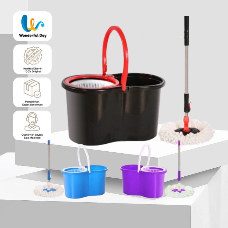 Super Mop Pel Lantai Putar Pel Pel Otomatis Pel Plastik Tbk
