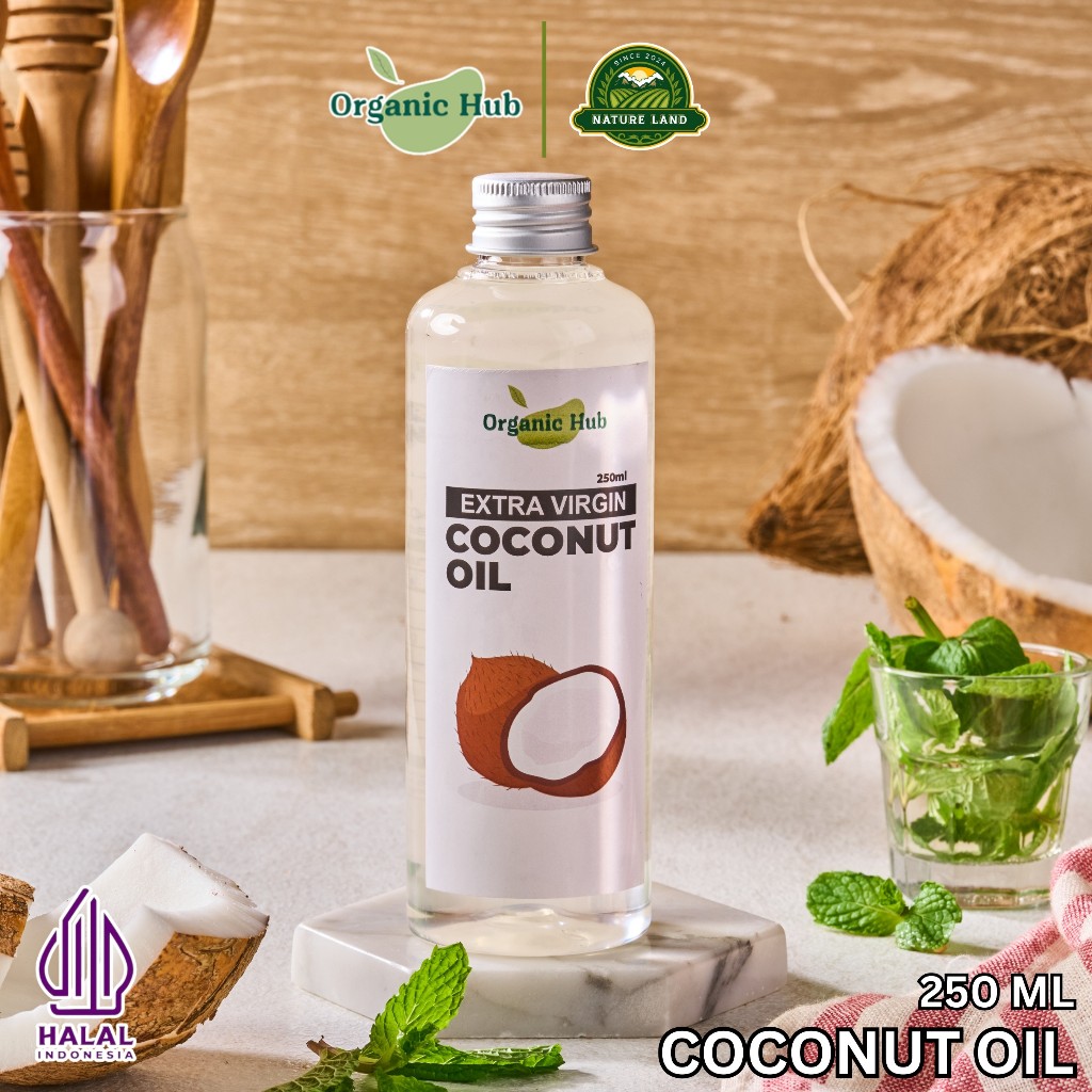 

Organic Hub Coconut Oil EVCO Minyak Kelapa Murni Extra Virgin Coconut Oil 100% Asli Murni 250 ml