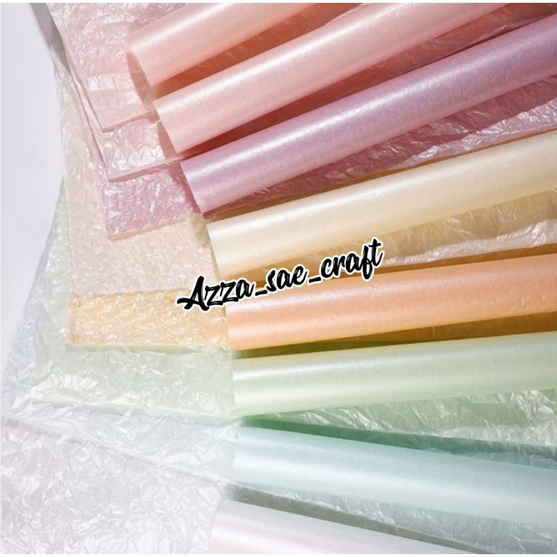 

Free Packing Kertas Cellophane Pearlescent Non Waterproof Kertas Serut Buket Bunga Flower Wrapping Paper Pearl Glitter Sydney Tissu Cellophane Murah Semi Transtulent