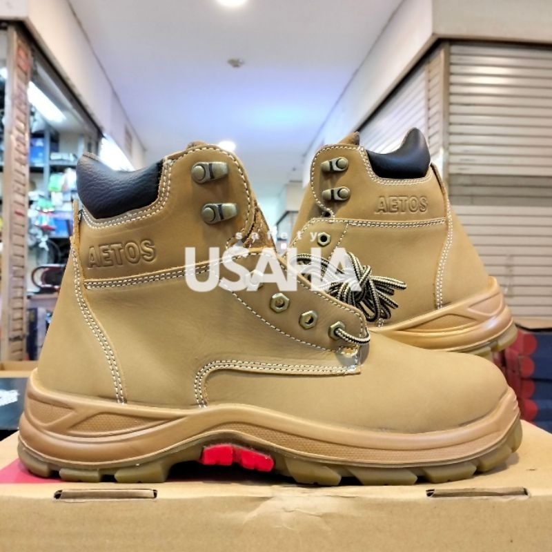Sepatu Safety Aetos Tungsten wheat/Safety Shoes Aetos Original Berkualitas