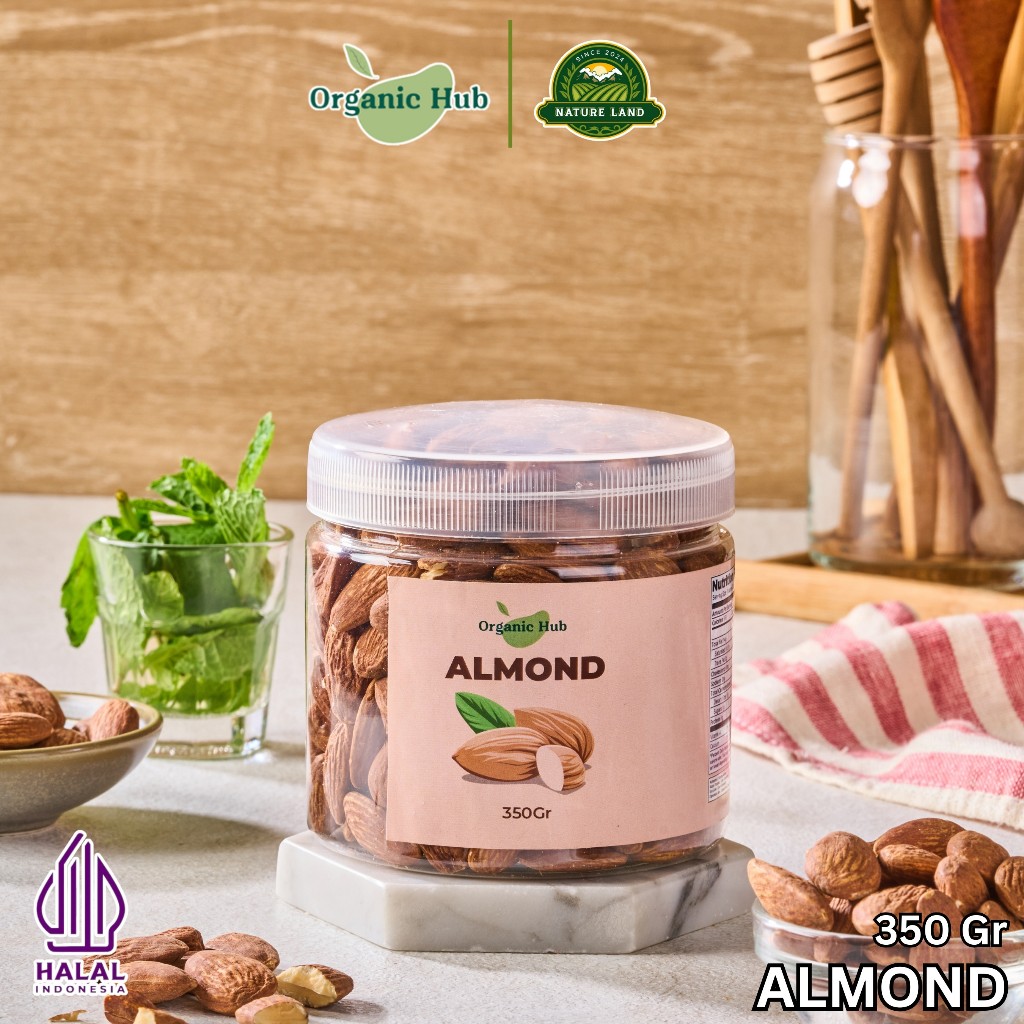 

Organic Hub Kacang Almond Panggang Roasted 350 gr