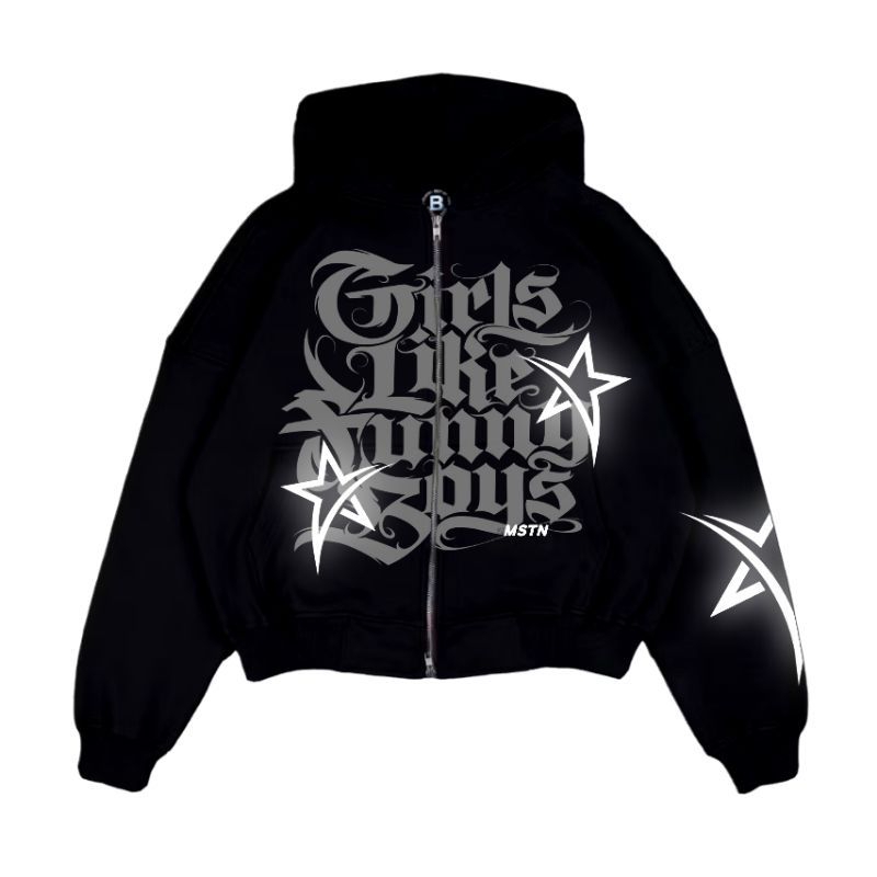 Hoodie Double Zipper • Funny Boys • Mstn • Hoodie Boxy • Hoodie zipper