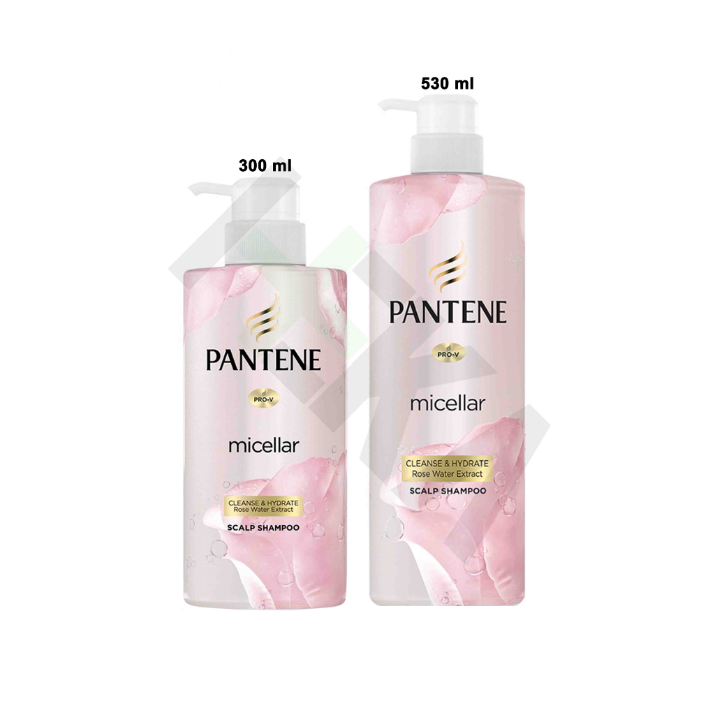Pantene Shampoo Micellar Water Rosewater Detox & Hydrate Shampo [Majapahit]