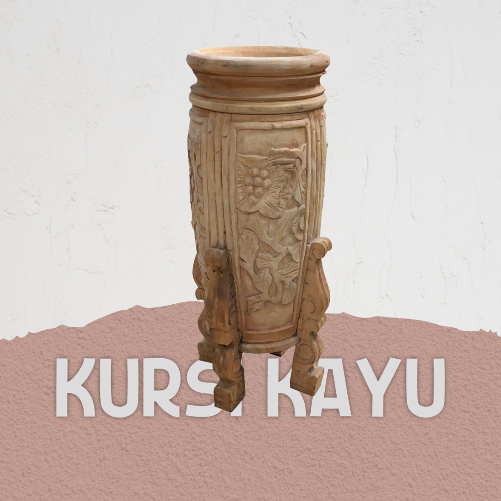 GUCI TEMPAT PAYUNG KAYU MAHONI DEKORASI