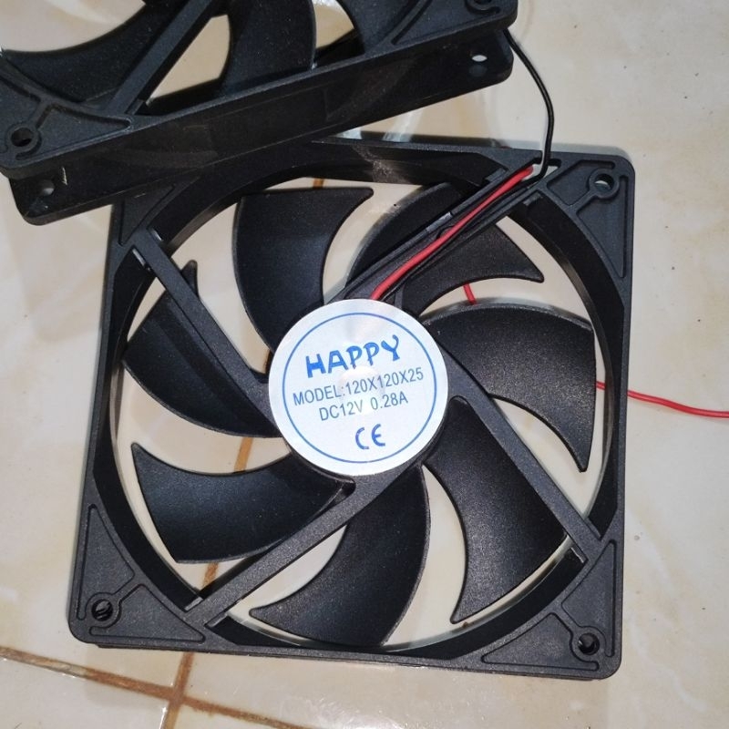 Kipas DC Fan DC 12v ukuran 12x12