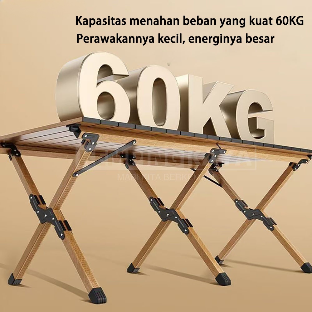 Meja Lipat Outdoor Baja Karbon Meja Camping Lipat Kursi Lipat Dan Meja