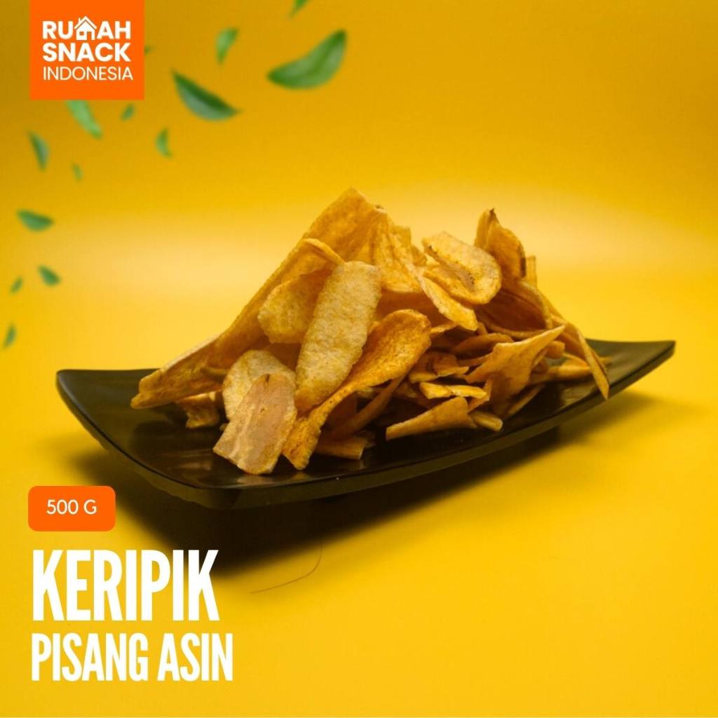

Makanan Ringan Keripik Pisang Asin 500gr Cemilan Snack Murah Renyah