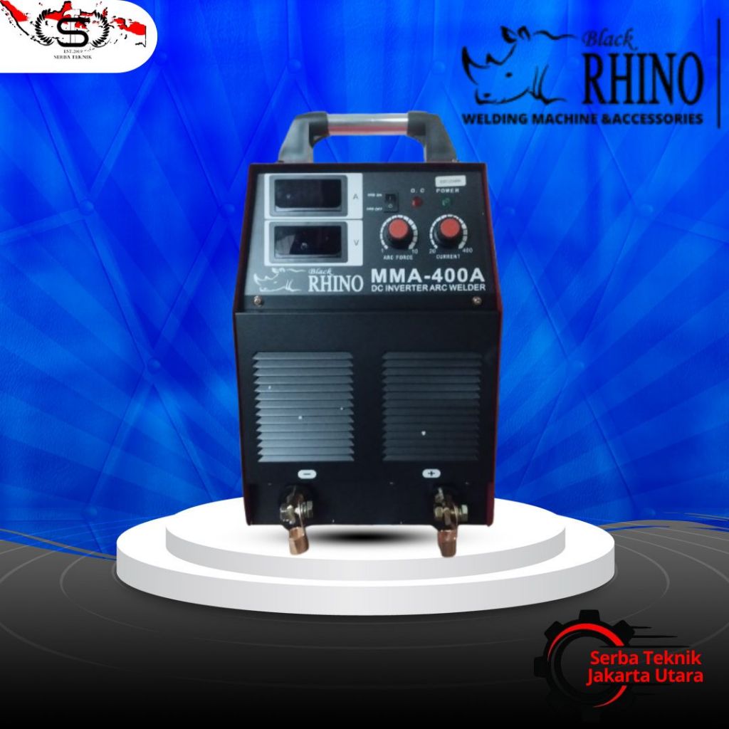 MESIN LAS INVERTER 400 A RHINO LAS MMA 400 IGBT 3 PHASE
