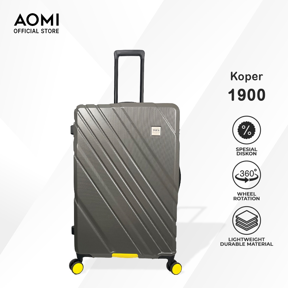 Koper Bagasi AOMI 1900 – 28”, PC Topa Ringan & Tahan Bentur