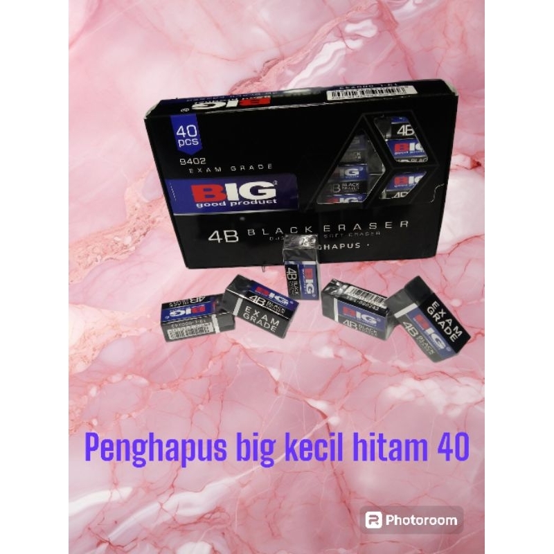 

penghapus eraser BIG 40/24 hitam putih warna 40pcs
