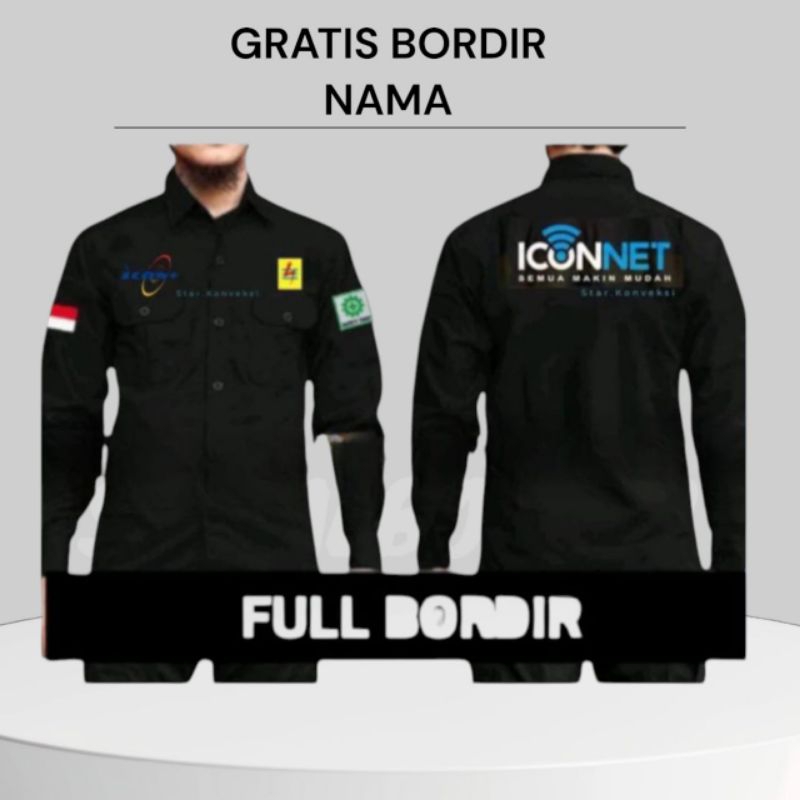 KEMEJA PLN ICONNET TERBARU SERAGAM PDH PLN ICONNET ATASAN BAJU ICONNET PLN