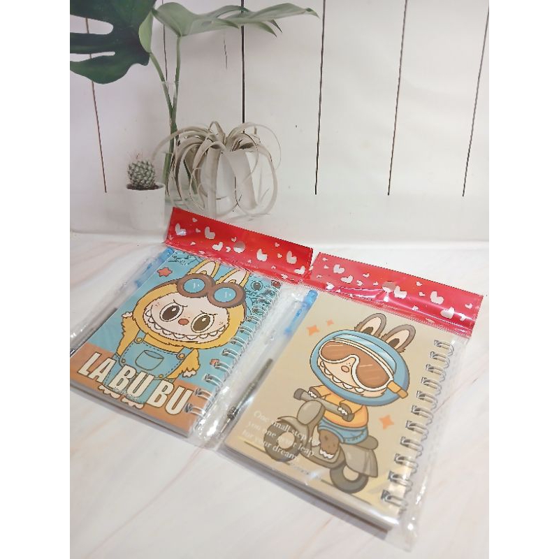 

Notebook Ring Karakter Labubu Dapat Pena Buku Catatan Anak Harga Termurah
