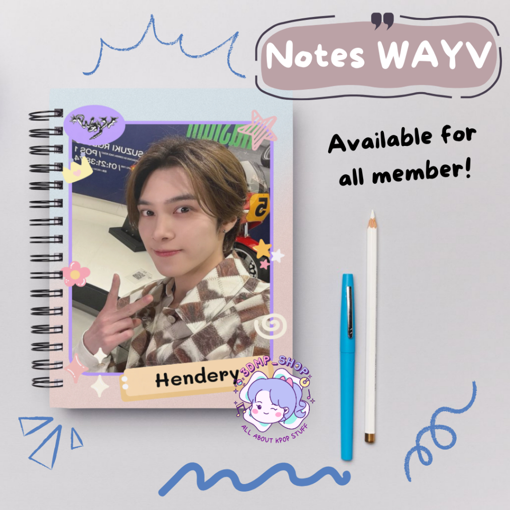 

Notes Buku Tulis WayV Permember Yang Yang Hendery Kun Ten Xiaojun Winwin