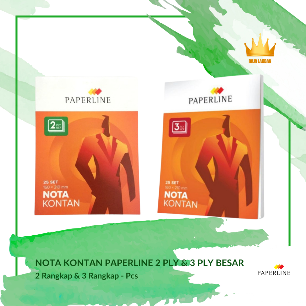 

Buku Nota Kontan Jual Beli Paperline 2 PLY & 3 PLY NCR/ Besar - Pcs