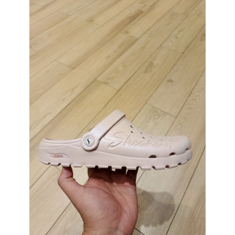 SKECHERS SENDAL ARCH FIT FOOTSTEPS WOMEN PINK 100% ORIGINAL(111372LTP)