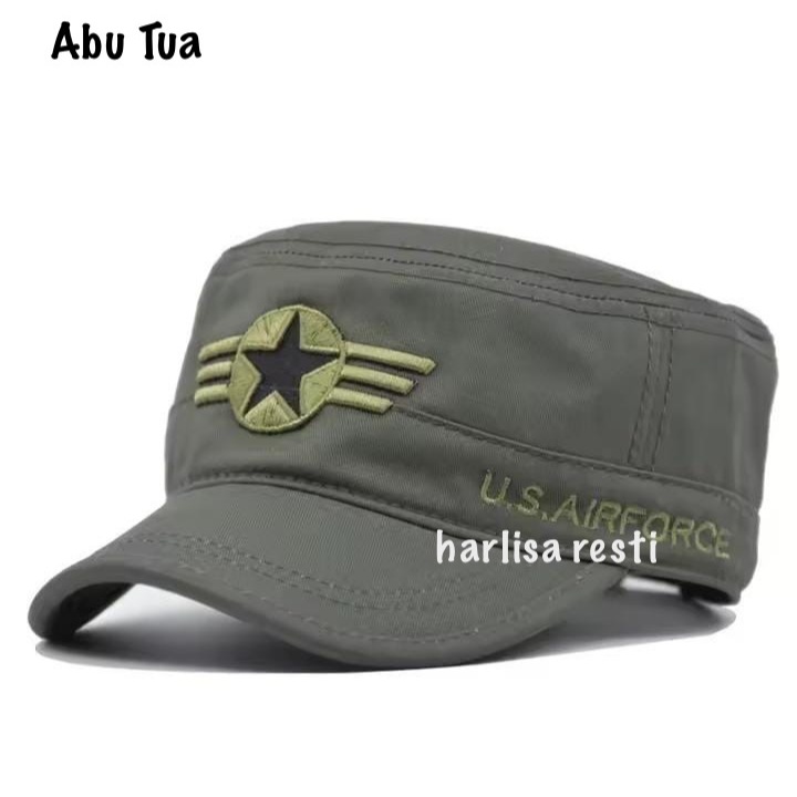 Best Seller Topi Komando Hitam Polos Pria topi Topi Bordir Terbaru topy militery