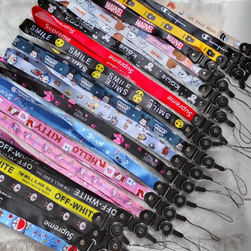 

LANYARD 45CM PANJANG PENDEK KARAKTER MULTIFUNGSI GANGUNGAN HP FLASHDISK VAPE