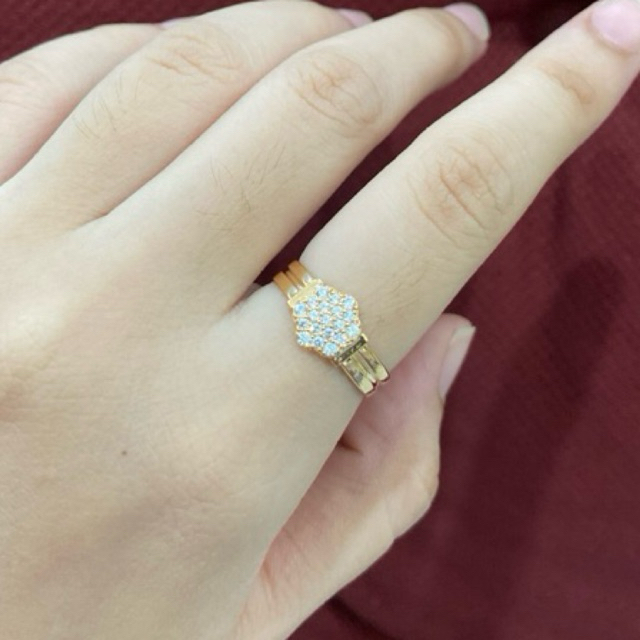 Cincin model berat 1.10 Gram, Size 14, 8 Karat