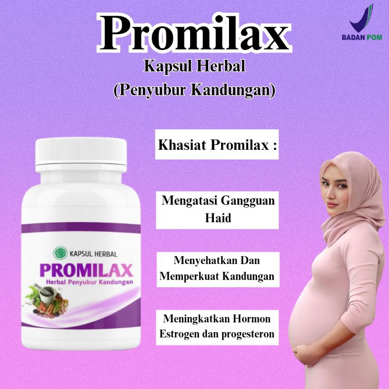 Promilax Suplemen Penyubur Kandungan Wanita Original