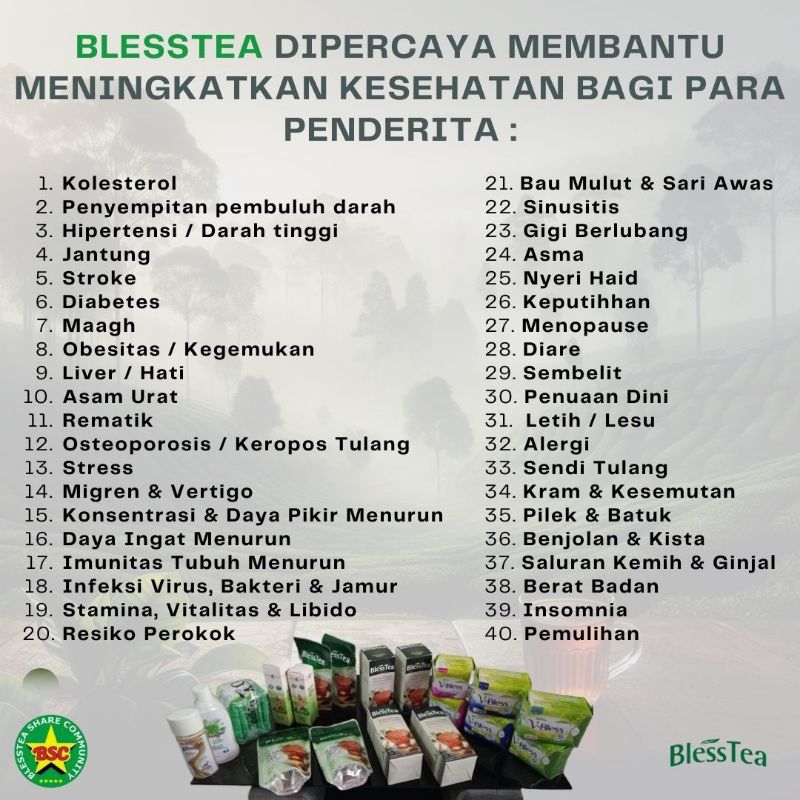 

PAKET SEHAT Teh blesstea paket 4