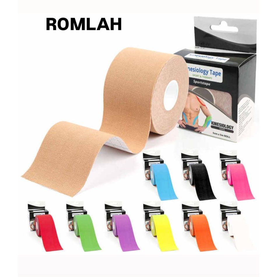 WITH BOX Kinesio Tape / Kinesio Taping / Kinesiology Tape Ukuran 5CM X 2.5 METER Terbaik