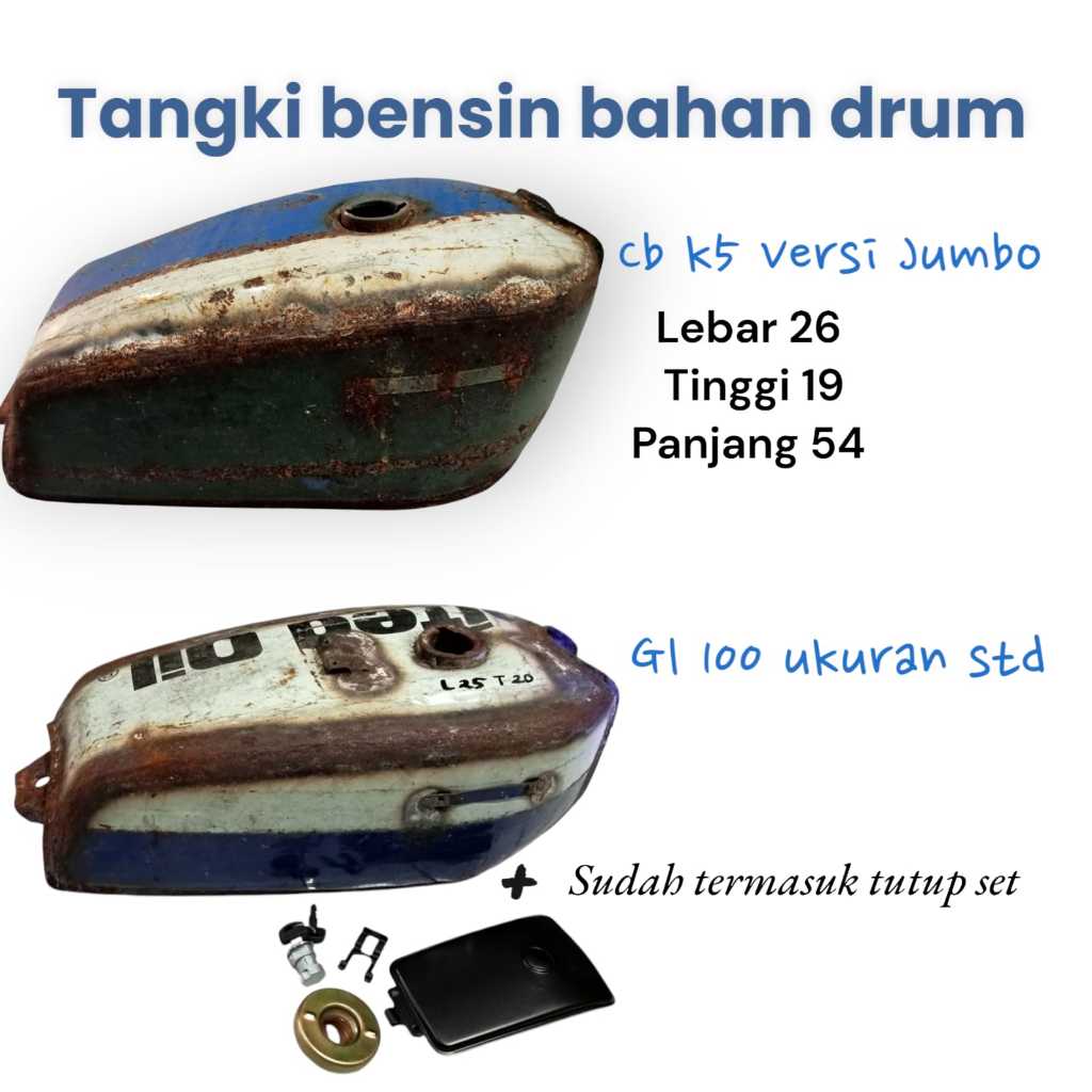 Tangki gl 100 cb k5  jumbo bahan drum