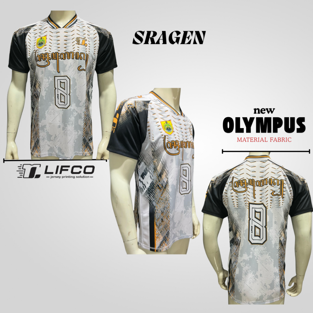 JERSEY VOLI AKSARA SERIES - SRAGEN - ORIGINAL LIFCO (TIDAK BISA REQUEST NAMA)