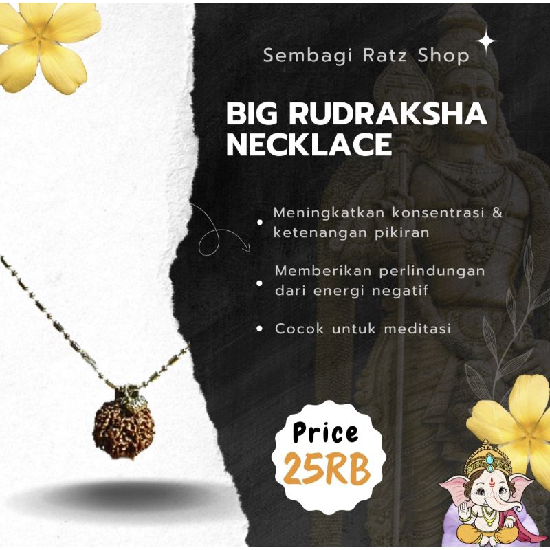 Big Rudraksha Necklace | Kalung Rudraksha Besar