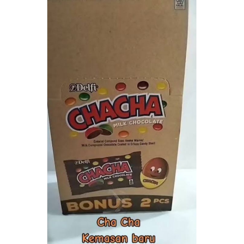 

DELFI CHA CHA MILK CHOCOLATE 1 BOX ISI 20 PCS