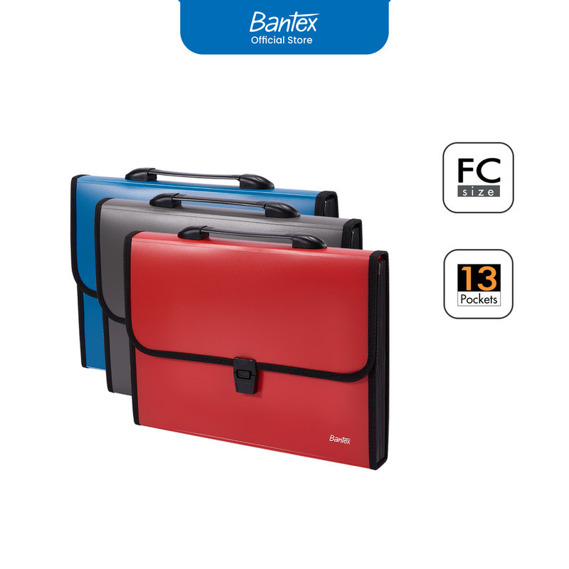 

Bantex Map Harmonika / Expanding File Folio 13 Pembatas Warna Klasik # BF1502