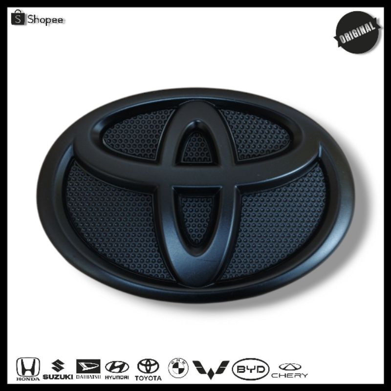 Logo Depan ETIOS Toyota Etios Hitam Doff Original/ Emblem Logo Grill Etios