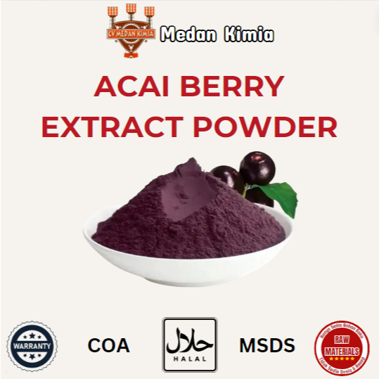 Original Acai Berry Extract Powder 1kg Bubuk Buah Acai Berry Food Grade
