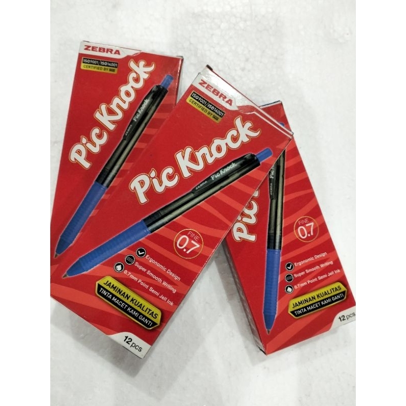 

PEN PIC KNOCK BIRU 0,7 MERK ZEBRA PEN CETEK PEN CLICK