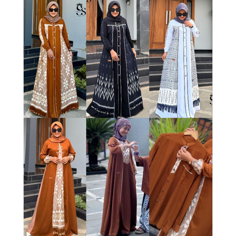 SARIMBIT ORANG TUA DAN ANAK COUPLE TWILL UNIQLO ORI SAULIN STORE ((READY))