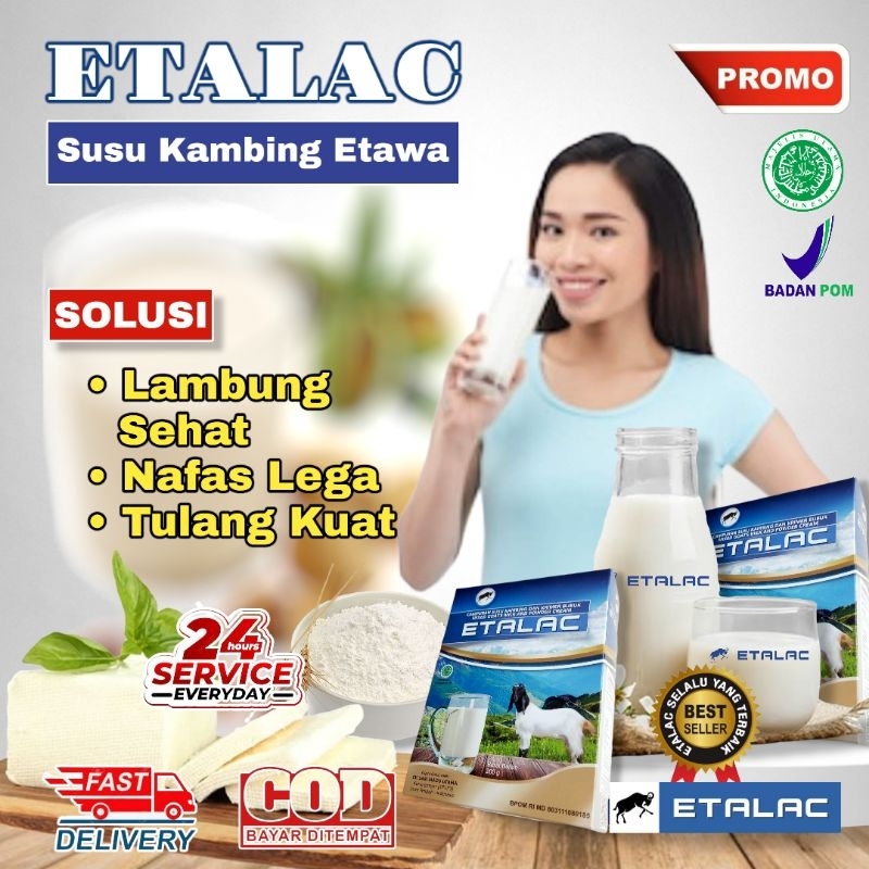 

[Paket 2 box] Etalac Susu Kambing Etawa 200 gr