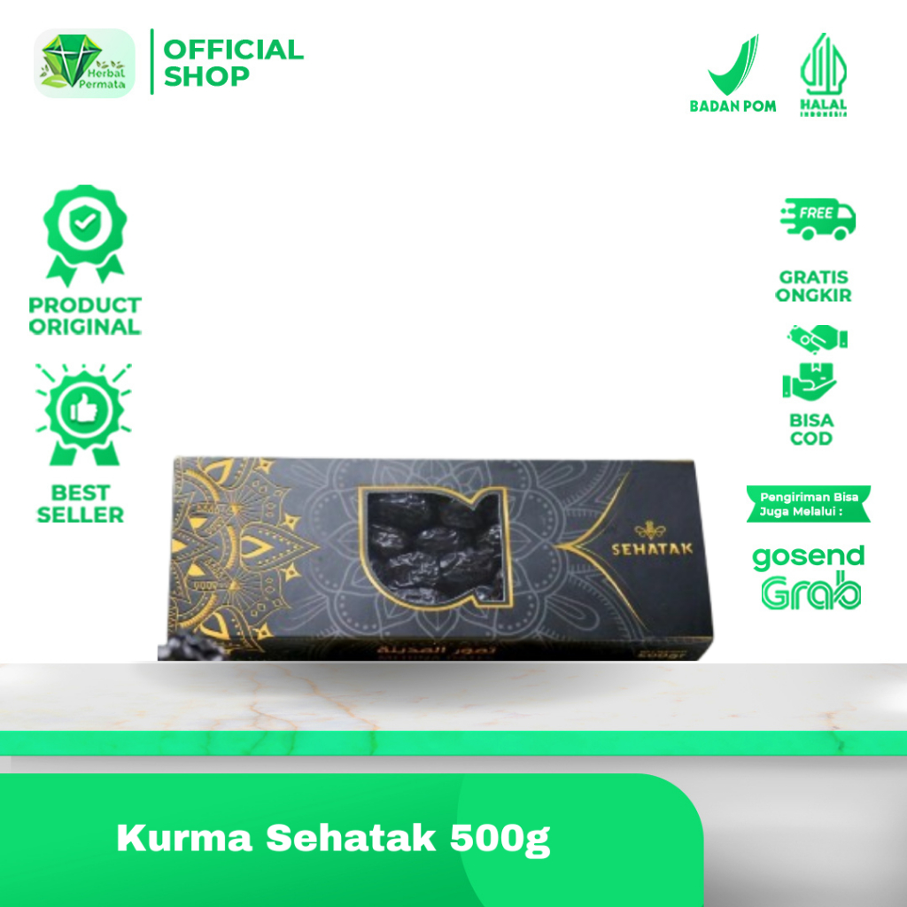 

Sehatak - Kurma Sehatak - Kurma Ajwa Madinah Premium 500gr - Kurma Nabi
